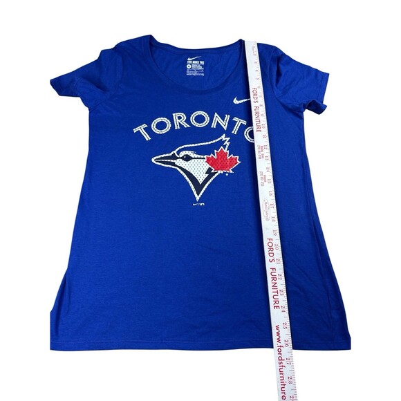 NEW NIKE Toronto Blue Jays Baseball T Shirt Women Medium Genuine Merchandise - Picture 8 of 9